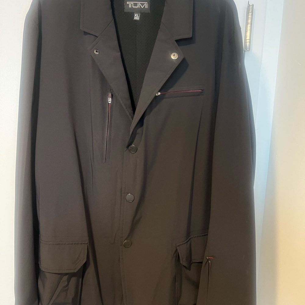 Tumi Jacket Mens Softshell Travel Blazer Size XL